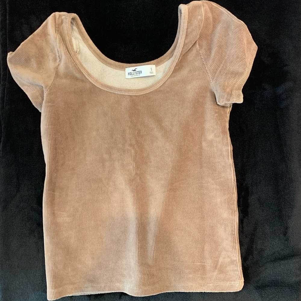 Hollister corduroy crop top